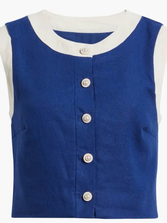 Avec Les Filles Tops - $99 Avec Le Filles Colorblock Crop Vest
